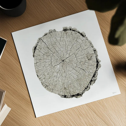 Woodland Years II on White by Sue Schlabach. Shown as a detailed flat fine art print, highlighting archival giclee quality. Available as an archival giclee rolled canvas, fine art paper, or poster print. SKU 29880a.