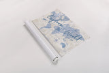 World Map Collage Explore by Sue Schlabach. shown as a rolled paper print. Available as archival giclee rolled canvas, fine art paper, or poster print. SKU 75340i.