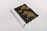 World Map Industrial by Sue Schlabach. shown as a rolled paper print. Available as archival giclee rolled canvas, fine art paper, or poster print. SKU 69082i.