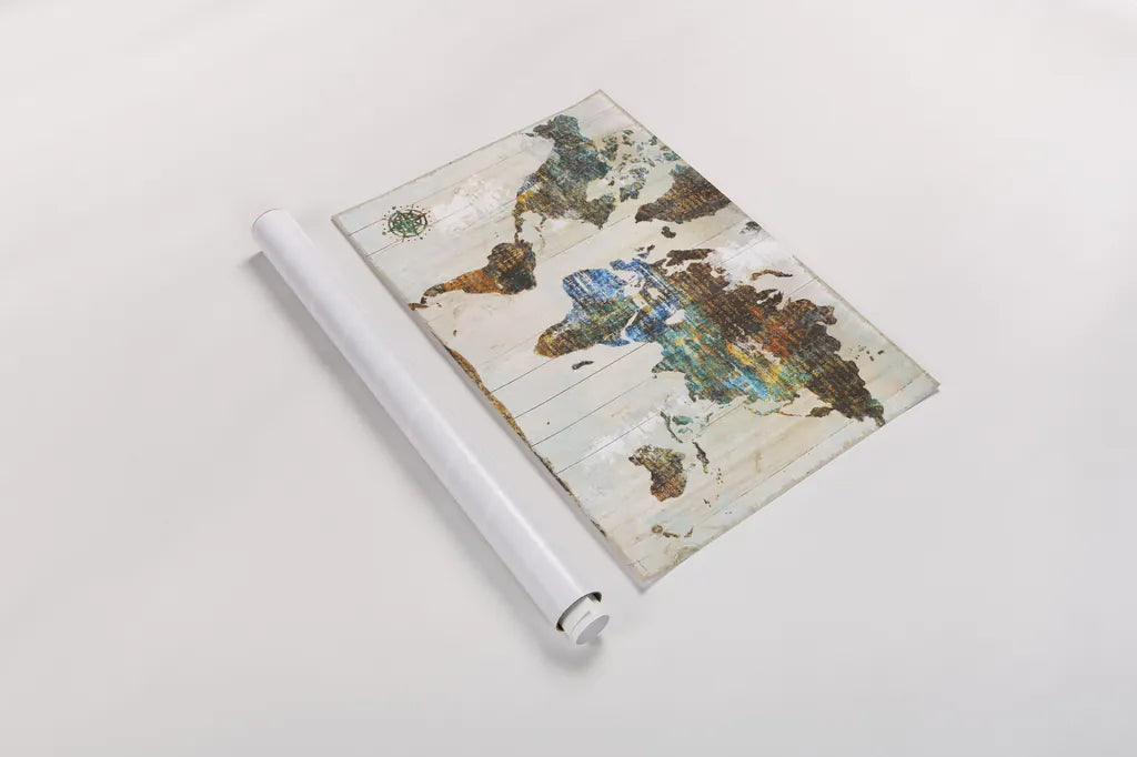 World of Wonders by Sue Schlabach. shown as a rolled paper print. Available as archival giclee rolled canvas, fine art paper, or poster print. SKU 36513i.