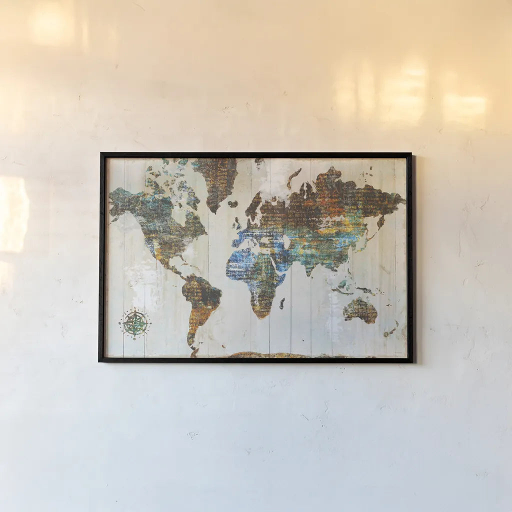 World of Wonders by Sue Schlabach. shown as a paper print in a black flame. Available as a archival giclee rolled canvas, fine art paper, or poster print. SKU 36513i.