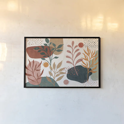 Abstract Blossom I by Veronique Charron. shown as a paper print in a black flame. Available as a archival giclee rolled canvas, fine art paper, or poster print. SKU 70896i.