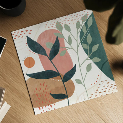 Abstract Blossom IV by Veronique Charron. Shown as a detailed flat fine art print, highlighting archival giclee quality. Available as an archival giclee rolled canvas, fine art paper, or poster print. SKU 70899a.