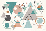 Abstract Geo I by Veronique Charron. SKU 34843i. Archival Giclee Fine art print for wall decor.