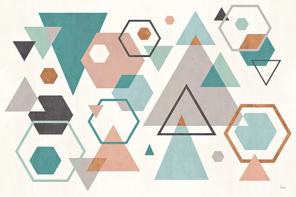 Abstract Geo I by Veronique Charron. SKU 34843i. Archival Giclee Fine art print for wall decor.