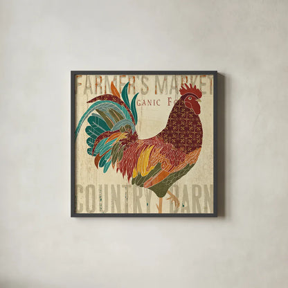 At the Barn II by Veronique Charron. Shown in a sleek black glass frame for a contemporary gallery look. Available as an archival giclee rolled canvas, fine art paper, or poster print. SKU 24722a.