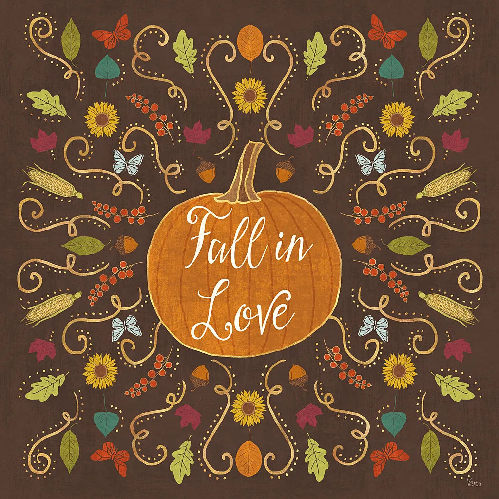 Autumn Otomi VI by Veronique Charron. SKU 47649a. Archival Giclee Fine art print for wall decor.