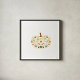Autumn Otomi XI by Veronique Charron. Shown in a sleek black glass frame for a contemporary gallery look. Available as an archival giclee rolled canvas, fine art paper, or poster print. SKU 80157a.