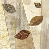 Bohemian Leaves III Neutral by Veronique Charron. SKU 28898a. Archival Giclee Fine art print for wall decor.