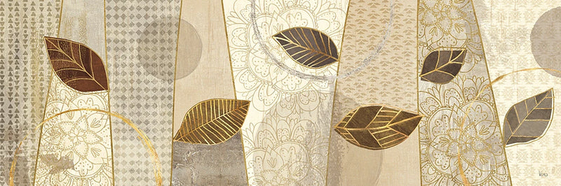 Bohemian Leaves V Neutral by Veronique Charron
