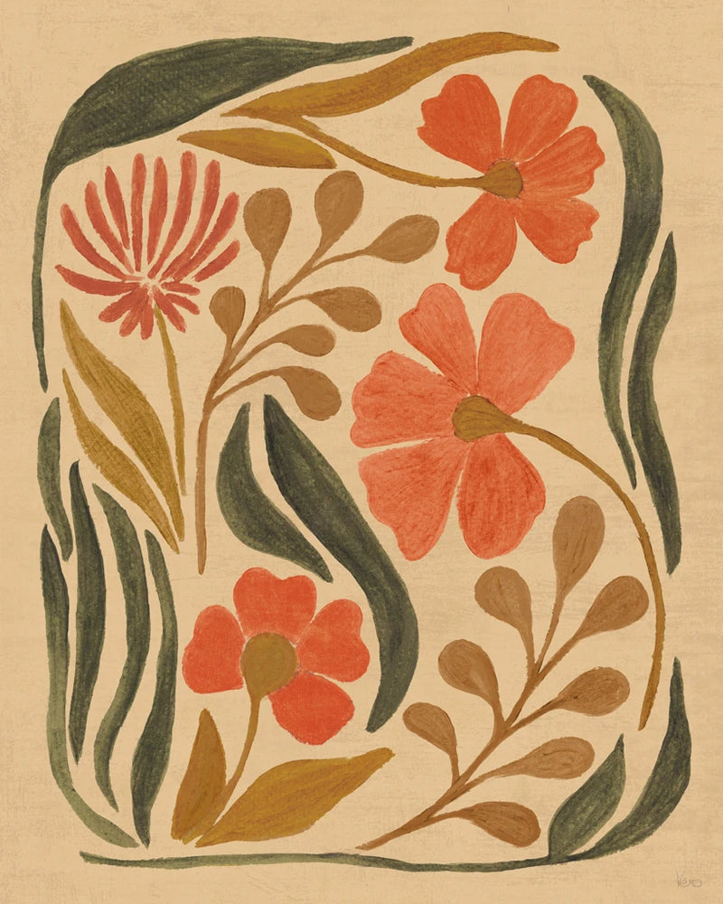 Bold Floral Abstract I by Veronique Charron