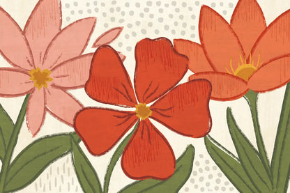 Bold Petals I by Veronique Charron. SKU 98968i. Archival Giclee Fine art print for wall decor.