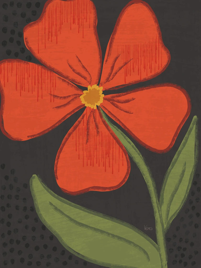 Bold Petals III Dark by Veronique Charron