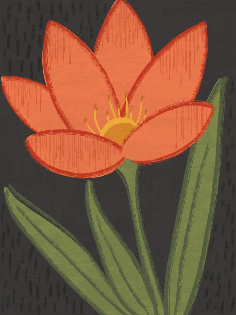 Bold Petals V Dark by Veronique Charron