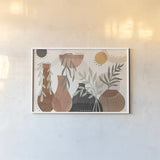 Botanical Form I by Veronique Charron. shown as a paper print in a white frame. Available as a archival giclee rolled canvas, fine art paper, or poster print. SKU 69302i.