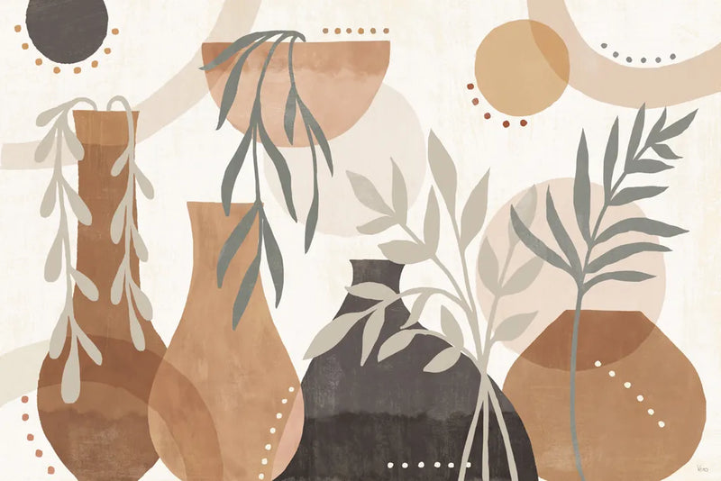 Botanical Form I Neutral by Veronique Charron. SKU 71443i. Archival Giclee Fine art print for wall decor.