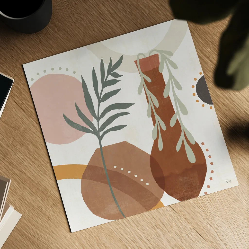 Botanical Form II by Veronique Charron. Shown as a detailed flat fine art print, highlighting archival giclee quality. Available as an archival giclee rolled canvas, fine art paper, or poster print. SKU 69303a.