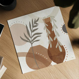 Botanical Form II Neutral by Veronique Charron. Shown as a detailed flat fine art print, highlighting archival giclee quality. Available as an archival giclee rolled canvas, fine art paper, or poster print. SKU 71444a.