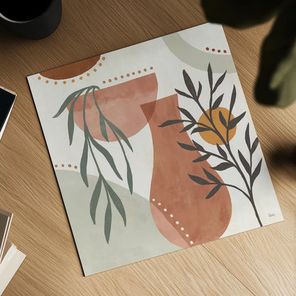 Botanical Form III by Veronique Charron. Shown as a detailed flat fine art print, highlighting archival giclee quality. Available as an archival giclee rolled canvas, fine art paper, or poster print. SKU 69304a.