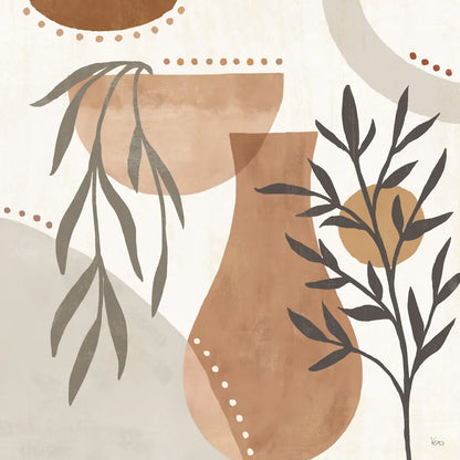 Botanical Form III Neutral by Veronique Charron. SKU 71445a. Archival Giclee Fine art print for wall decor.