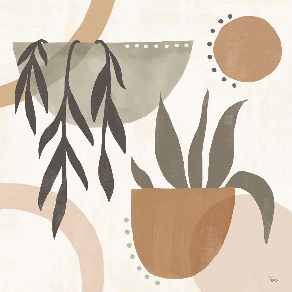 Botanical Form IV Neutral by Veronique Charron. SKU 71446a. Archival Giclee Fine art print for wall decor.