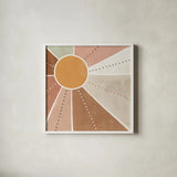 Botanical Form VI by Veronique Charron. Shown in a crisp white glass frame for a clean and minimalist style. Available as an archival giclee rolled canvas, fine art paper, or poster print. SKU 69307a.