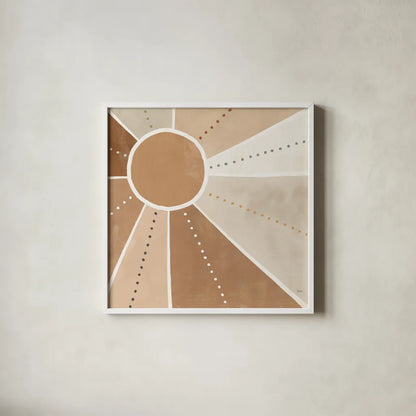 Botanical Form VI Neutral by Veronique Charron. Shown in a crisp white glass frame for a clean and minimalist style. Available as an archival giclee rolled canvas, fine art paper, or poster print. SKU 71448a.