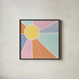 Botanical Form VI Pastel by Veronique Charron. Shown in a sleek black glass frame for a contemporary gallery look. Available as an archival giclee rolled canvas, fine art paper, or poster print. SKU 84108a.