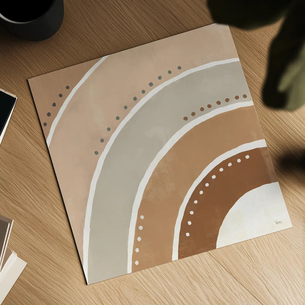 Botanical Form VII Neutral by Veronique Charron. Shown as a detailed flat fine art print, highlighting archival giclee quality. Available as an archival giclee rolled canvas, fine art paper, or poster print. SKU 71449a.