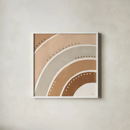 Botanical Form VII Neutral by Veronique Charron. Shown in a crisp white glass frame for a clean and minimalist style. Available as an archival giclee rolled canvas, fine art paper, or poster print. SKU 71449a.