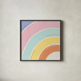 Botanical Form VII Pastel by Veronique Charron. Shown in a sleek black glass frame for a contemporary gallery look. Available as an archival giclee rolled canvas, fine art paper, or poster print. SKU 84109a.