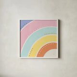 Botanical Form VII Pastel by Veronique Charron. Shown in a crisp white glass frame for a clean and minimalist style. Available as an archival giclee rolled canvas, fine art paper, or poster print. SKU 84109a.