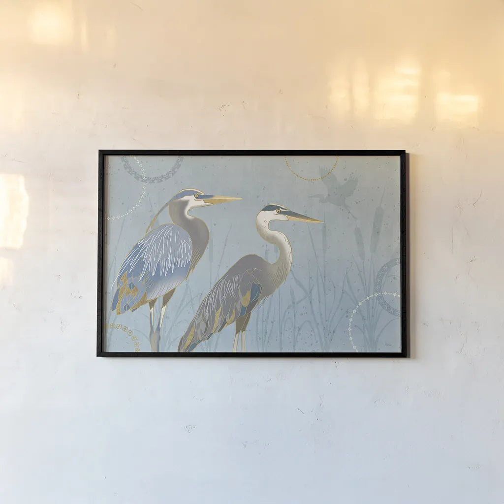 By the Shore I by Veronique Charron. shown as a paper print in a black flame. Available as a archival giclee rolled canvas, fine art paper, or poster print. SKU 29970i.