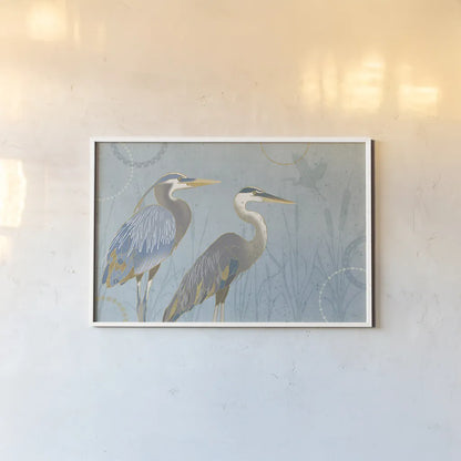 By the Shore I by Veronique Charron. shown as a paper print in a white frame. Available as a archival giclee rolled canvas, fine art paper, or poster print. SKU 29970i.