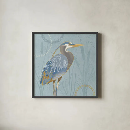 By the Shore II by Veronique Charron. Shown in a sleek black glass frame for a contemporary gallery look. Available as an archival giclee rolled canvas, fine art paper, or poster print. SKU 29971a.