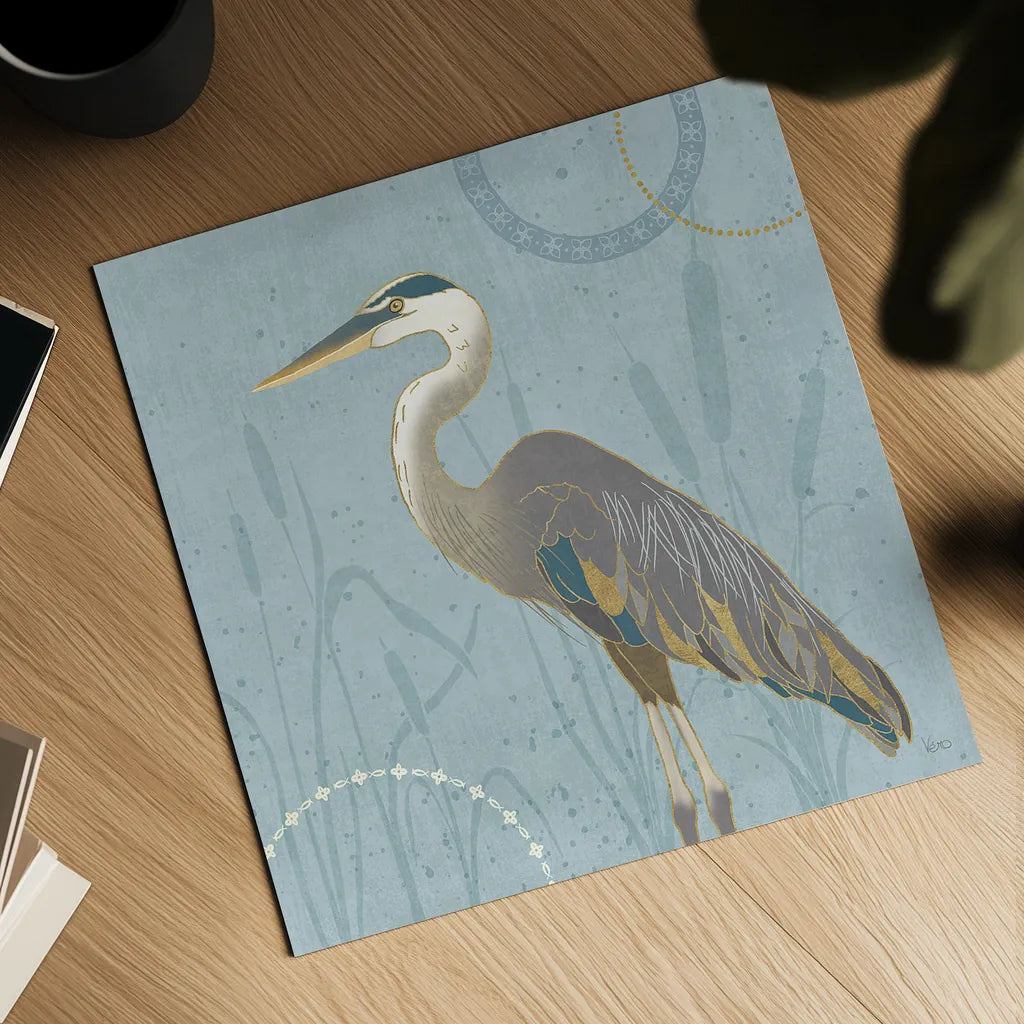 By the Shore III by Veronique Charron. Shown as a detailed flat fine art print, highlighting archival giclee quality. Available as an archival giclee rolled canvas, fine art paper, or poster print. SKU 29972a.