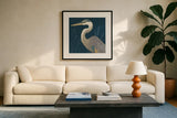 By the Shore III v2 by Veronique Charron. Displayed in a glass frame with matte in a clean modern living room. Available as an archival giclee rolled canvas, fine art paper, or poster print. SKU 104806a.