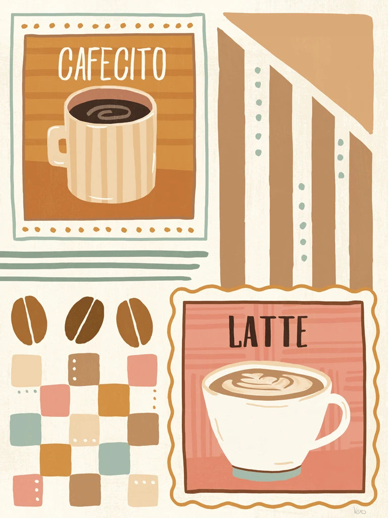 Cafe Patchwork II by Veronique Charron