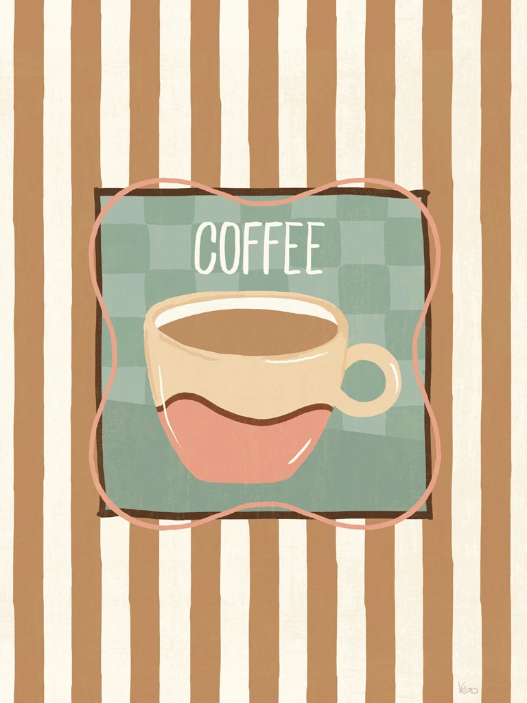 Cafe Patchwork VI by Veronique Charron