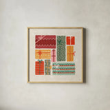 Chill and Cheer II by Veronique Charron. Shown in a natural wood glass frame for a timeless modern aesthetic. Available as an archival giclee rolled canvas, fine art paper, or poster print. SKU 102240a.