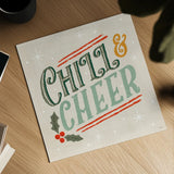 Chill and Cheer VI by Veronique Charron. Shown as a detailed flat fine art print, highlighting archival giclee quality. Available as an archival giclee rolled canvas, fine art paper, or poster print. SKU 102244a.