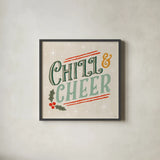 Chill and Cheer VI by Veronique Charron. Shown in a sleek black glass frame for a contemporary gallery look. Available as an archival giclee rolled canvas, fine art paper, or poster print. SKU 102244a.