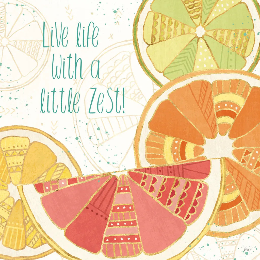 Citrus Splash II by Veronique Charron. SKU 37554a. Archival Giclee Fine art print for wall decor.