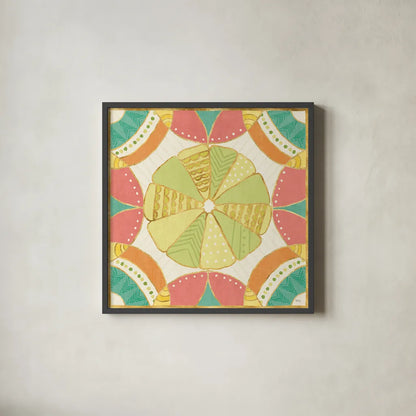 Citrus Splash VIII by Veronique Charron. Shown in a sleek black glass frame for a contemporary gallery look. Available as an archival giclee rolled canvas, fine art paper, or poster print. SKU 37560a.