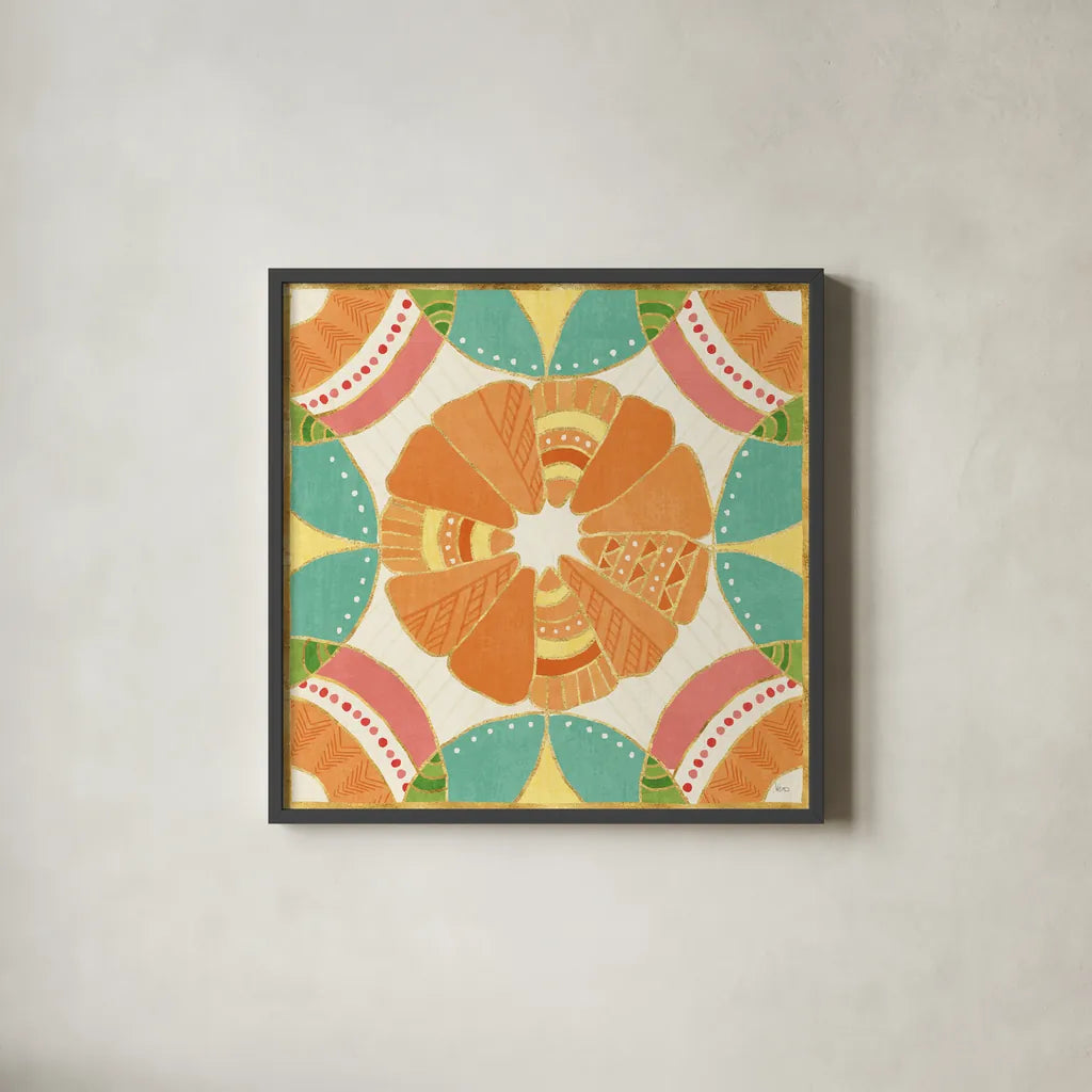 Citrus Splash X by Veronique Charron. Shown in a sleek black glass frame for a contemporary gallery look. Available as an archival giclee rolled canvas, fine art paper, or poster print. SKU 37562a.