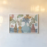 Coastal Creations I by Veronique Charron. shown as a paper print in a white frame. Available as a archival giclee rolled canvas, fine art paper, or poster print. SKU 71791i.