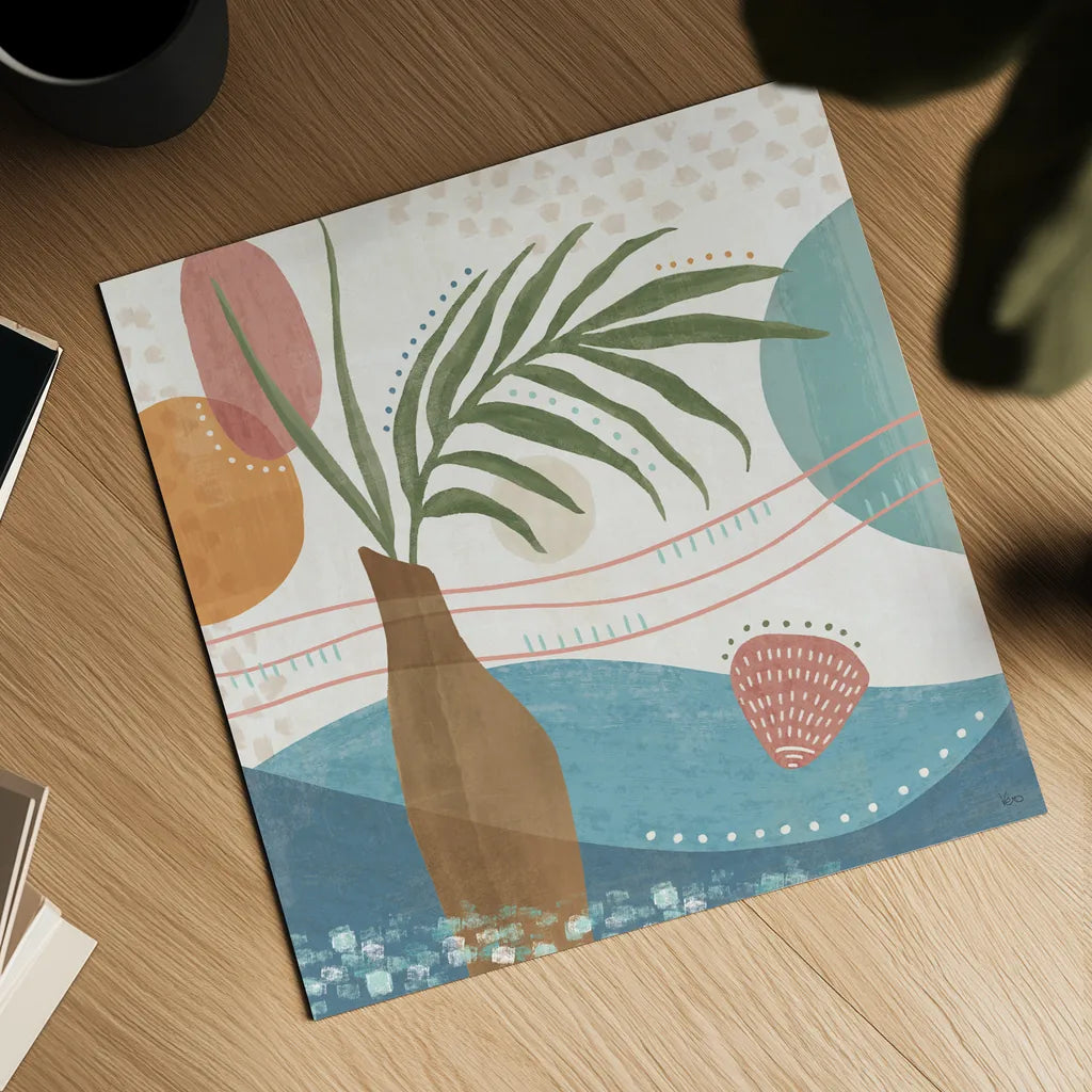 Coastal Creations II by Veronique Charron. Shown as a detailed flat fine art print, highlighting archival giclee quality. Available as an archival giclee rolled canvas, fine art paper, or poster print. SKU 71792a.