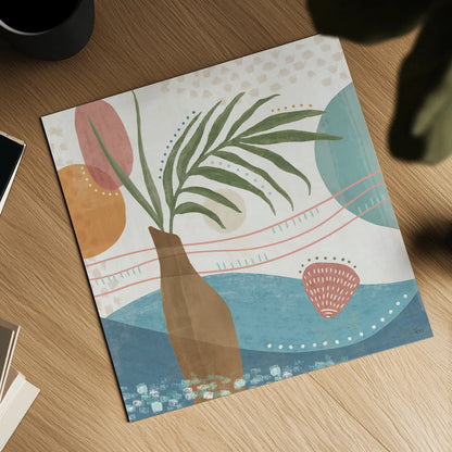 Coastal Creations II by Veronique Charron. Shown as a detailed flat fine art print, highlighting archival giclee quality. Available as an archival giclee rolled canvas, fine art paper, or poster print. SKU 71792a.