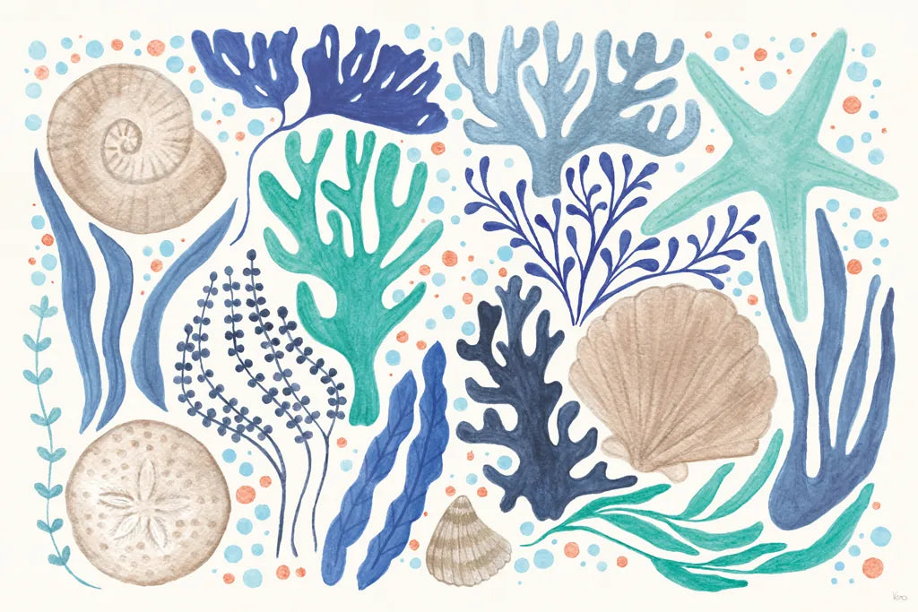 Coastal Currents I by Veronique Charron. SKU 91763i. Archival Giclee Fine art print for wall decor.