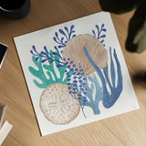 Coastal Currents VI by Veronique Charron. Shown as a detailed flat fine art print, highlighting archival giclee quality. Available as an archival giclee rolled canvas, fine art paper, or poster print. SKU 91768a.
